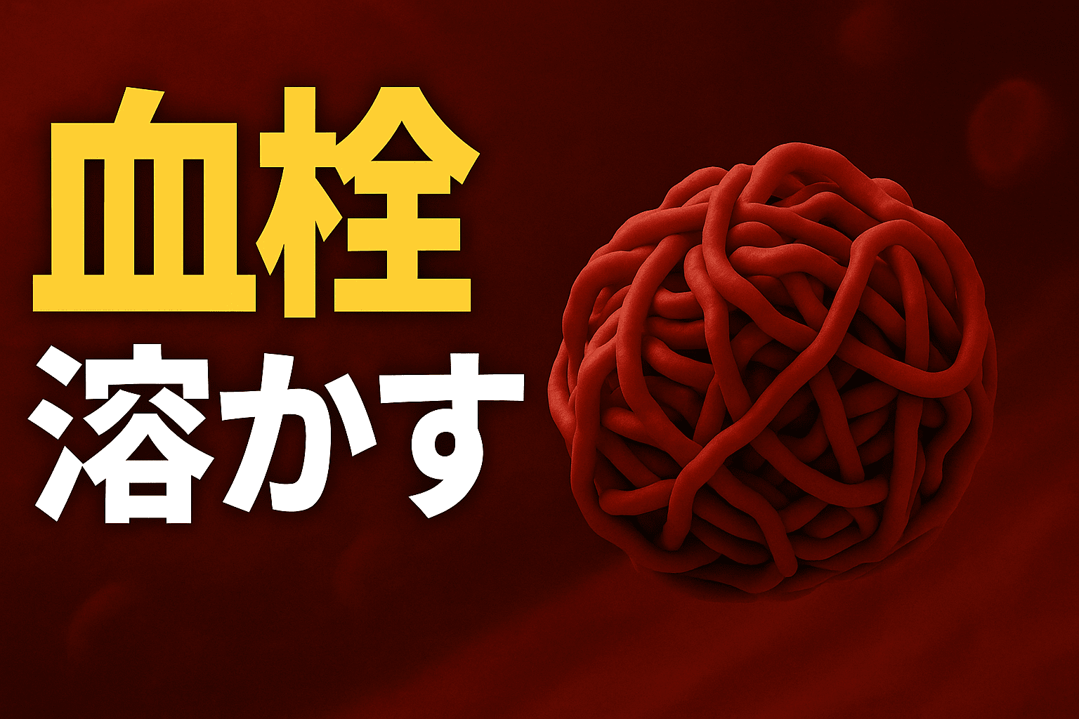 Featured image of post 血栓を「溶かす食べ物」は本当にあるの？― 医学的データからみる“食べ物と薬の違い”―