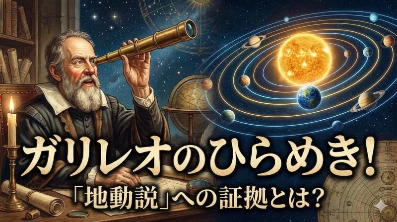 Featured image of post ガリレオはどうやって地球が太陽の周りを周っていると気づいたのか