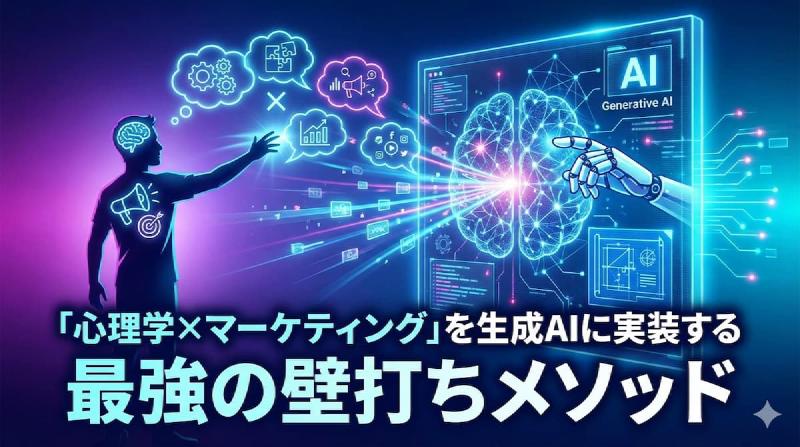 Featured image of post 「心理学×マーケティング」を生成AIに実装する最強の壁打ちメソッド